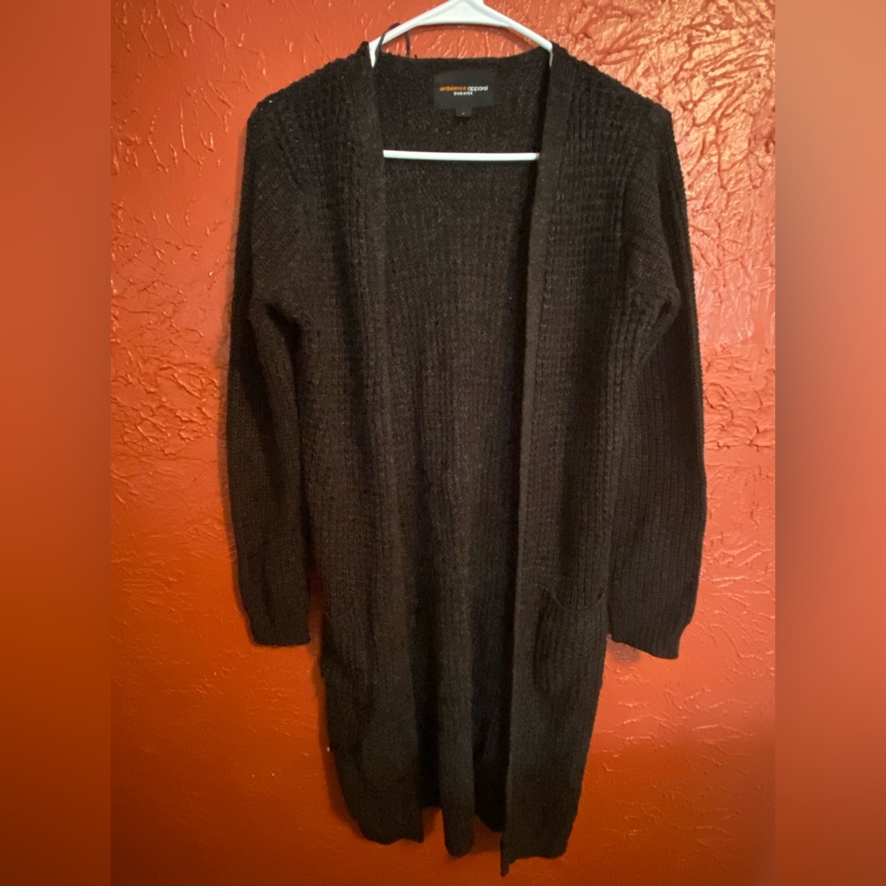 Black cardigan